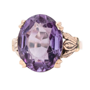 9ct Gold Victorian Amethyst Ring