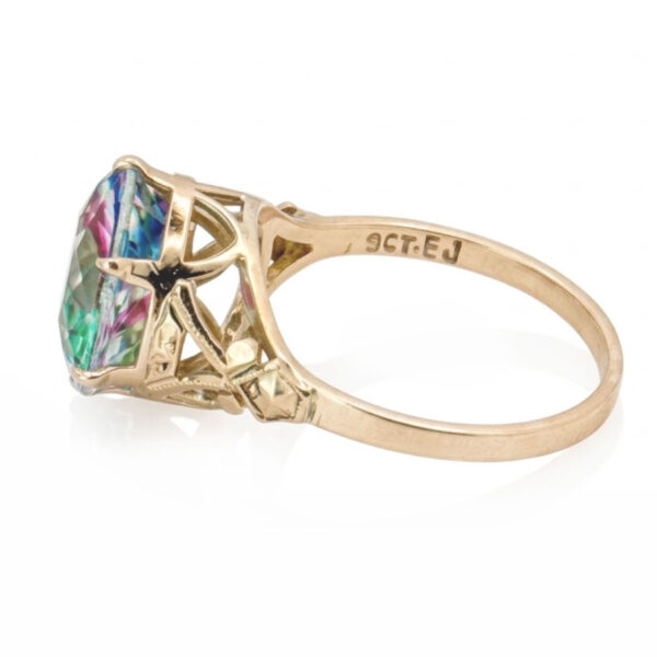 9ct-Mystic-Topaz-Solitaire-Ring-1 9ct Mystic Topaz Solitaire Ring