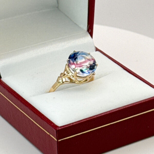 9ct-Mystic-Topaz-Solitaire-Ring-3 9ct Mystic Topaz Solitaire Ring