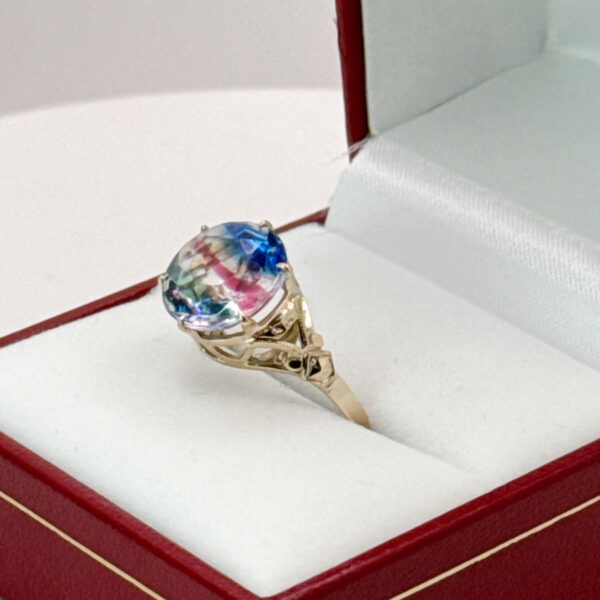 9ct-Mystic-Topaz-Solitaire-Ring-4 9ct Mystic Topaz Solitaire Ring
