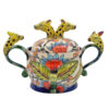 Ardmore-Hand-Painted-Leopard-Lidded-Bowl-CN-2002 Ardmore Hand Painted Leopard Lidded Bowl CN 2002