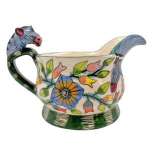Ardmore Hand Painted Zebra Jug Christophe 2002