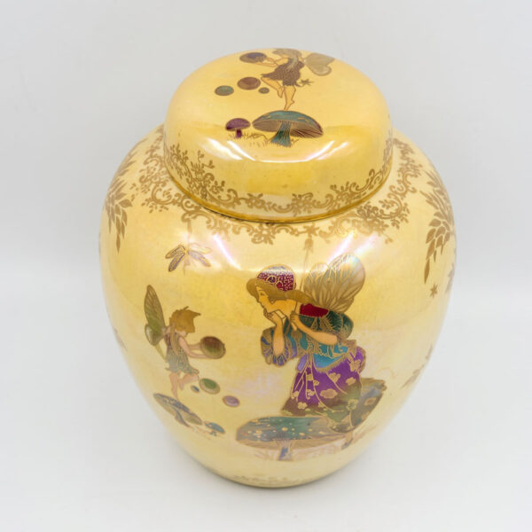 Crown-Devon-Fieldings-Art-Deco-Fairies-Ginger-Jar-C1930-3 Crown Devon Fieldings Art Deco Fairies Ginger Jar C1930