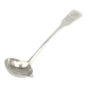 Georgian Irish Silver Rat Tail Whisky Toddy Ladle Dublin 1843