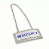 Hallmarked Birmingham Silver Liquor Whisky Enamel Decanter Label