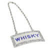 Hallmarked Birmingham Silver Liquor Whisky Enamel Decanter Label