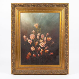 Hans-Diehl-C1877-Oil-On-Board-Mixed-Floral-Scene Hans Diehl C1877 Oil On Board Mixed Floral Scene