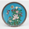 Japanese-Cloisonné-Tree-and-Bird-Scene-C1890-Charger-1 Japanese Cloisonné Tree and Bird Scene C1890 Charger