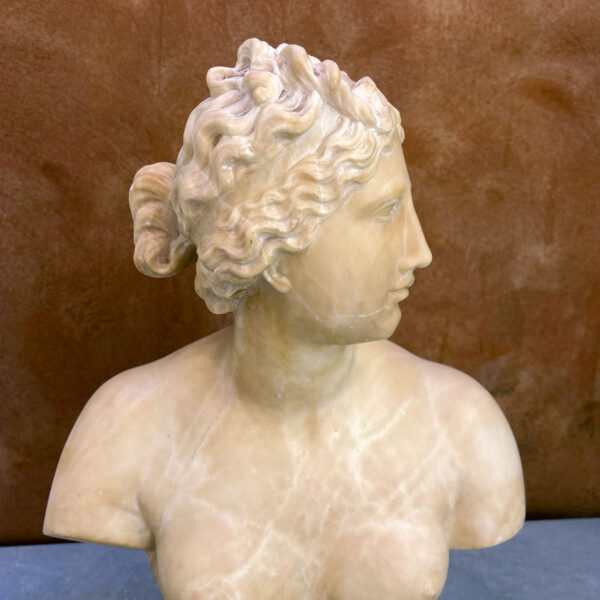 Marble Bust Of Venus 19th Signed