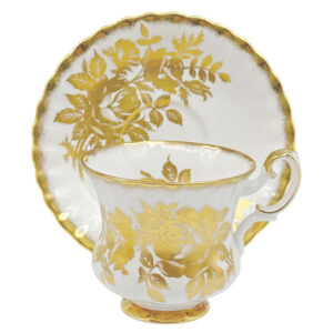 Royal Albert Golden Rose Demitasse Duo C1960