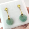 21ct-Gold-Jadeite-Pendant-Earrings-1 Chinese 21ct Gold Jadeite Pendant Earrings