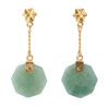 21ct-Gold-Jadeite-Pendant-Earrings Chinese 21ct Gold Jadeite Pendant Earrings