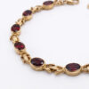 9ct Gold & Garnet Articulated Line Bracelet