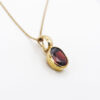 9ct Gold Oval-cut Garnet Pendant