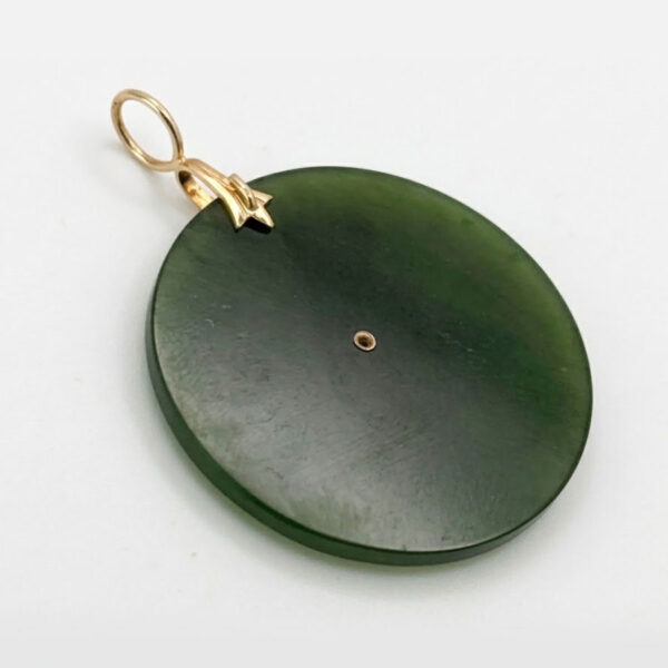 Chinese-14Ct-Gold-Jadeite-Chinese-Pendant-Applied-Horse-3 Chinese 14Ct Gold Jadeite Chinese Pendant Applied Horse