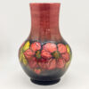 Moorcroft-Flambe-Clematis-Pattern-Bulbous-Vase-1 Moorcroft Flambe Clematis Pattern Bulbous Vase C1950