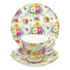 Royal-Albert-Chintz-Floral-Tea-Trio Royal Albert Chintz Floral Tea Trio
