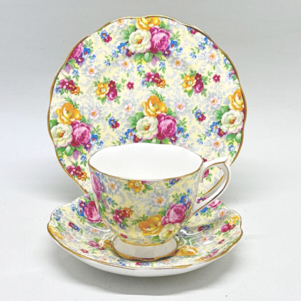 Royal-Albert-Chintz-Floral-Tea-Trio-2 Royal Albert Chintz Floral Tea Trio