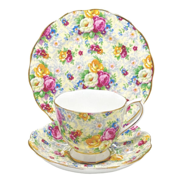 Royal-Albert-Chintz-Floral-Tea-Trio Royal Albert Chintz Floral Tea Trio