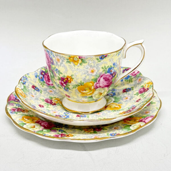 Royal-Albert-Chintz-Floral-Tea-Trio1 Royal Albert Chintz Floral Tea Trio