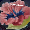 Walter-Moorcroft-Hibiscus-Bowl-On-Blue-Ground-3 Walter Moorcroft Hibiscus Bowl On Blue Ground