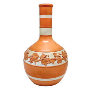 Wedgwood Terra Cotta Grape Vine Banded Decanter Vase C1860
